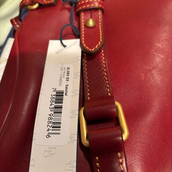 Dooney and Bourke Florentine Satchel Bordeaux - Picture 4 of 6